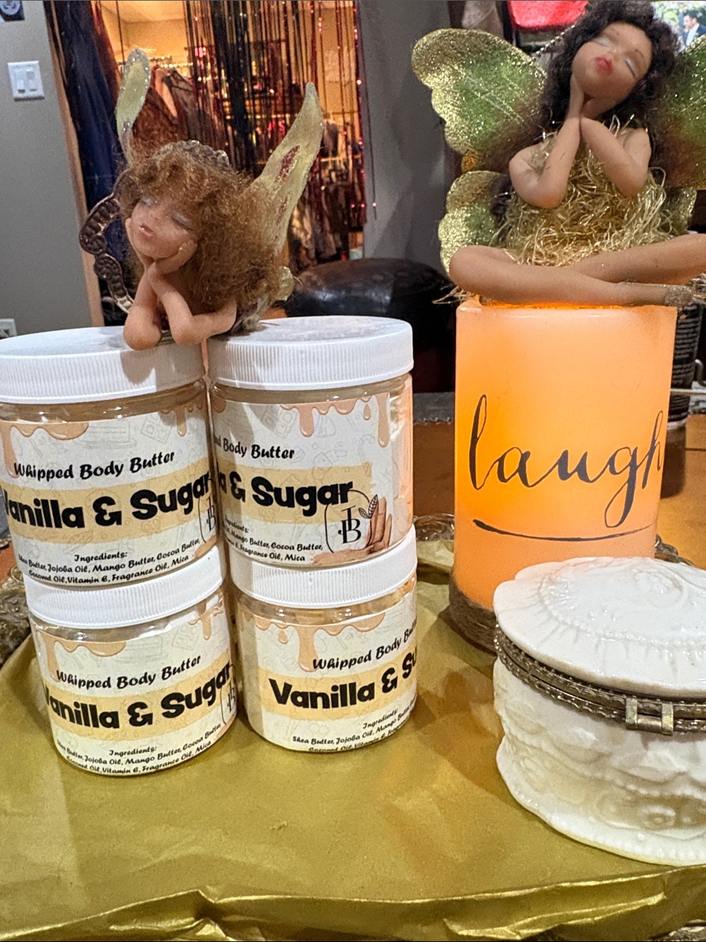 JBotanicals-Vanilla & Sugar Whipped Body Butter all natural  mix & match bundles